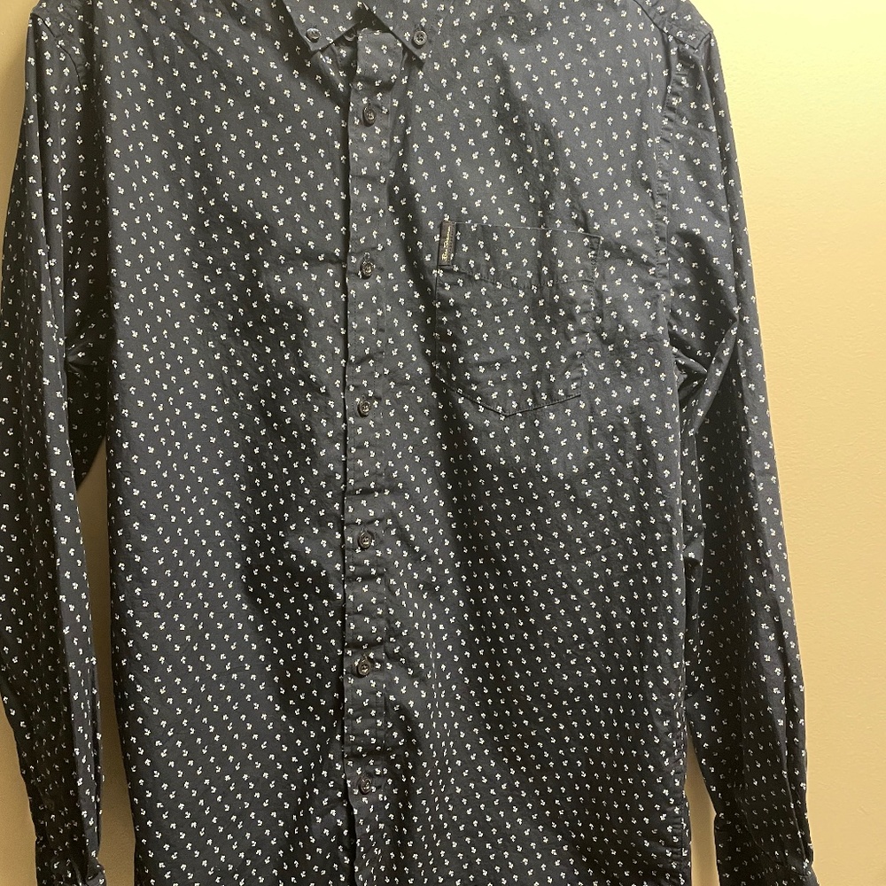 Blue Ben Sherman semi-formal long sleeve shirt.